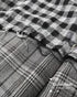 Layered Checkered Drape Skirt